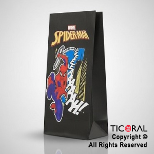 BOLSITA PAPEL SPIDER MAN 12X24CM x 10